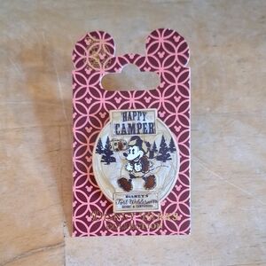 Disney Fort Wilderness "Happy Camper" Pin NWT